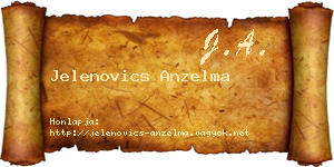 Jelenovics Anzelma névjegykártya